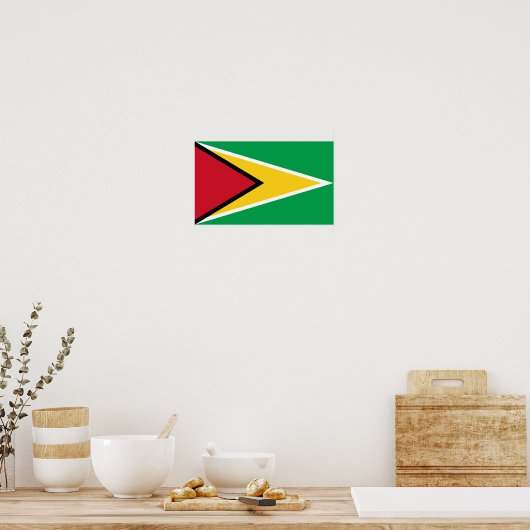 Poster Drapeau Guyana (Cuisine)