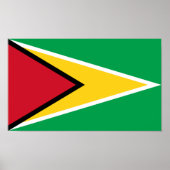Poster Drapeau Guyana (Devant)