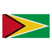 Poster Drapeau Guyana (Devant)