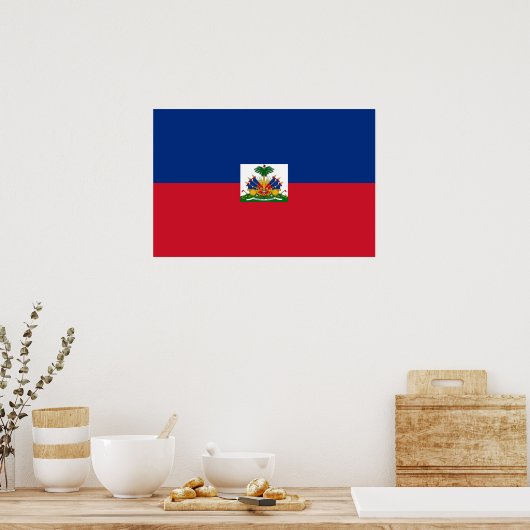 Poster Drapeau Haïti (Cuisine)