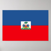 Poster Drapeau Haïti (Devant)
