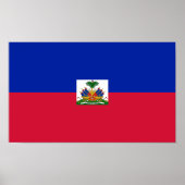 Poster Drapeau Haïti (Devant)