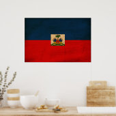Poster Drapeau Haïti (Cuisine)