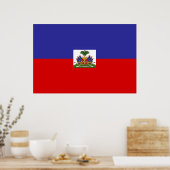 Poster Drapeau Haïti (Cuisine)
