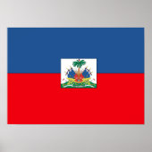 Poster Drapeau haïtien (Devant)