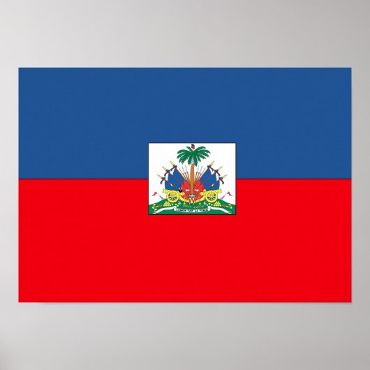 Poster Drapeau haïtien (Devant)