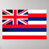 Poster Drapeau Hawaï (Devant)