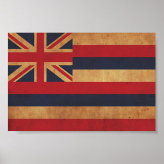 Poster Drapeau hawaïen