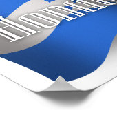 Poster Drapeau hondurien (Coin)