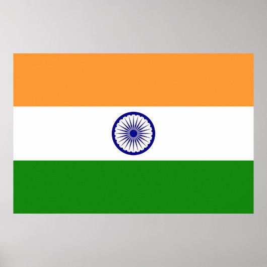 Poster Drapeau Inde (Devant)