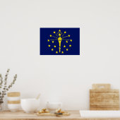 Poster Drapeau Indiana (Cuisine)
