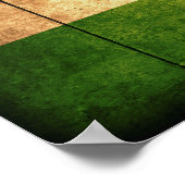 Poster Drapeau indien en bois (Coin)