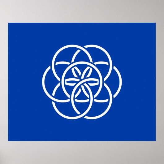 Poster Drapeau international de la planète Terre (Devant)