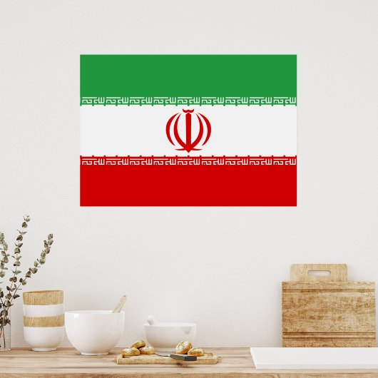 Poster Drapeau Iran (Cuisine)
