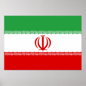 Poster Drapeau Iran (Devant)