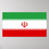 Poster Drapeau iranien (Iran) (Persan) (Devant)