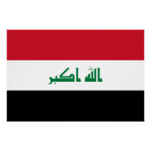 Poster Drapeau Iraq (Devant)