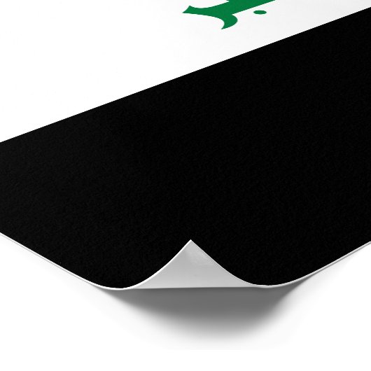 Poster Drapeau Iraq (Coin)