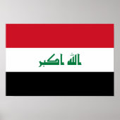 Poster Drapeau Iraq (Devant)