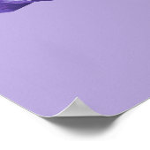 Poster Drapeau Iris (violet et mauve) (Coin)