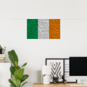 Poster drapeau irlandais (Bureau à domicile)