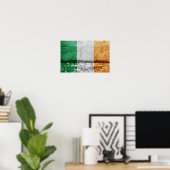 Poster Drapeau irlandais (Bureau à domicile)