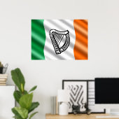 Poster Drapeau irlandais (Bureau à domicile)
