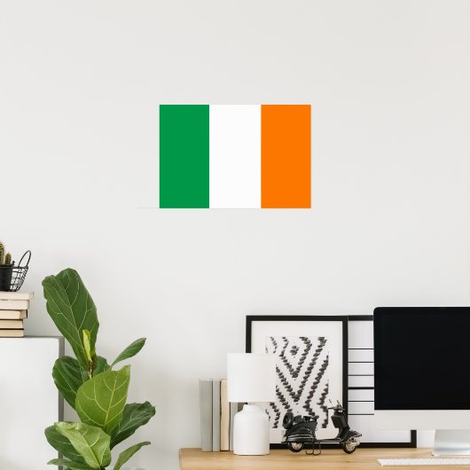 Poster Drapeau irlandais (Bureau à domicile)