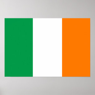 Poster Drapeau irlandais