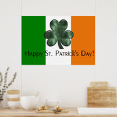 Poster Drapeau irlandais - Bonne St. Patrick's Day Print (Cuisine)