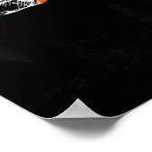 Poster Drapeau irlandais Eire Design sur ballon de footba (Coin)