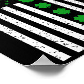 Poster Drapeau irlandais Jour de la Saint Patrick (Coin)