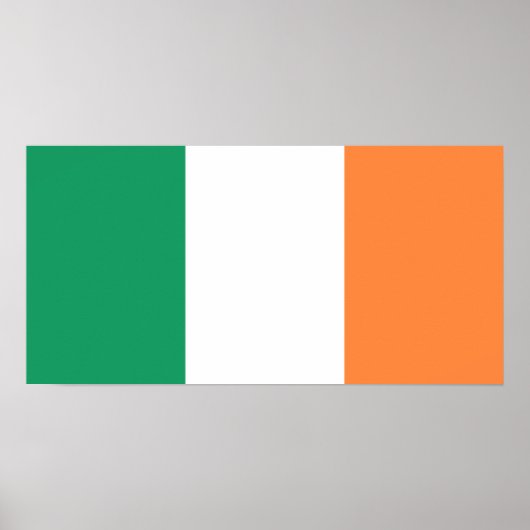 Poster Drapeau irlandais (République d'Irlande) (ROI) (Ei (Devant)