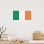 Poster Drapeau irlandais (République d'Irlande) (ROI) (Ei (Cuisine)