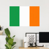 Poster Drapeau Irlande Tricolore (Bureau à domicile)