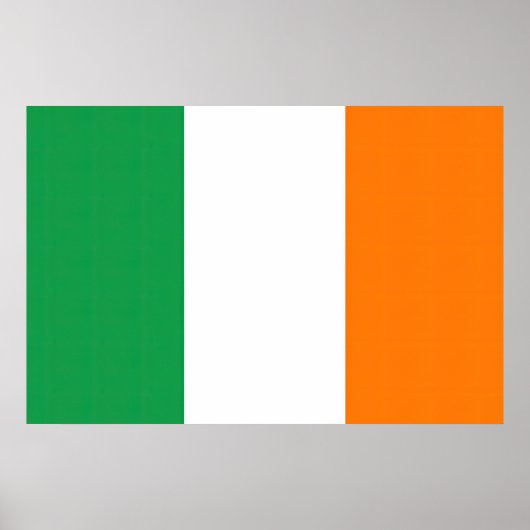 Poster Drapeau Irlande Tricolore (Devant)
