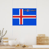 Poster Drapeau islandais (Cuisine)