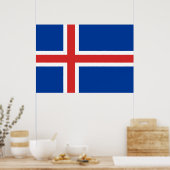 Poster Drapeau Islande (Cuisine)