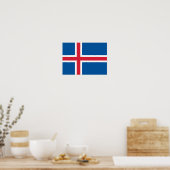 Poster Drapeau Islande (Cuisine)