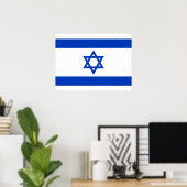 Poster Drapeau Israël (Bureau à domicile)