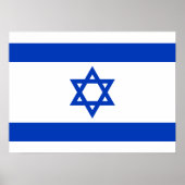 Poster Drapeau Israël (Devant)