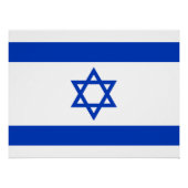 Poster Drapeau Israël (Devant)