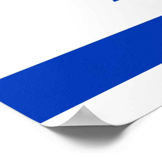 Poster Drapeau Israël (Coin)