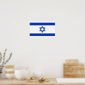 Poster Drapeau Israël - Drapeau israélien - Étoile de Dav (Cuisine)