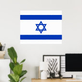 Poster Drapeau israélien (Israël) (Bureau à domicile)