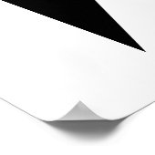 Poster Drapeau israélien ruban noir (Coin)