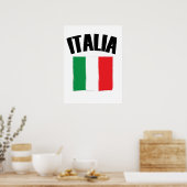 Poster Drapeau Italie (Cuisine)