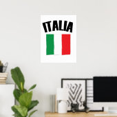Poster Drapeau Italie (Bureau à domicile)