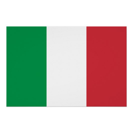 Poster Drapeau Italie (Devant)