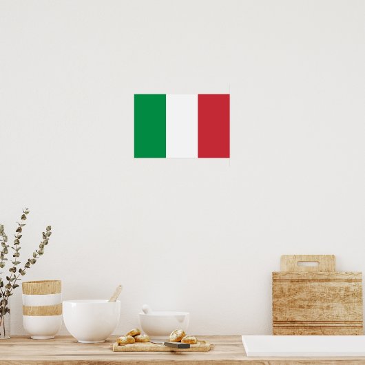 Poster Drapeau Italie (Cuisine)
